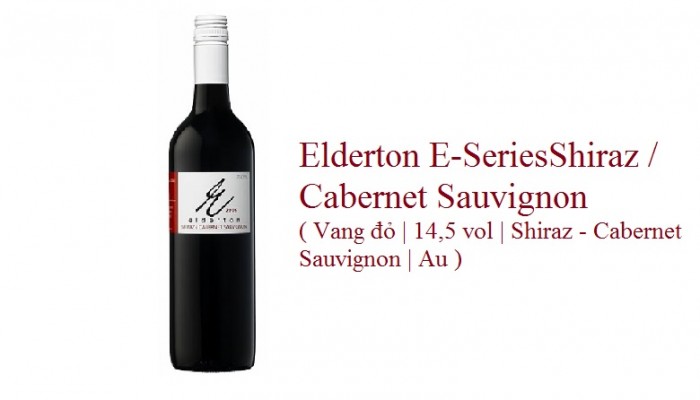 Elderton E-SeriesShiraz / Cabernet Sauvignon ( Vang đỏ | 14,5 vol | Shiraz - Cabernet Sauvignon | Au